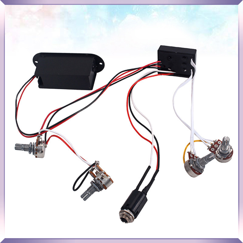 2 Ban Nhạc Siêu Bass Guitar Guitar Âm Điều Khiển Preamp Mạch Eq Pickup Dây