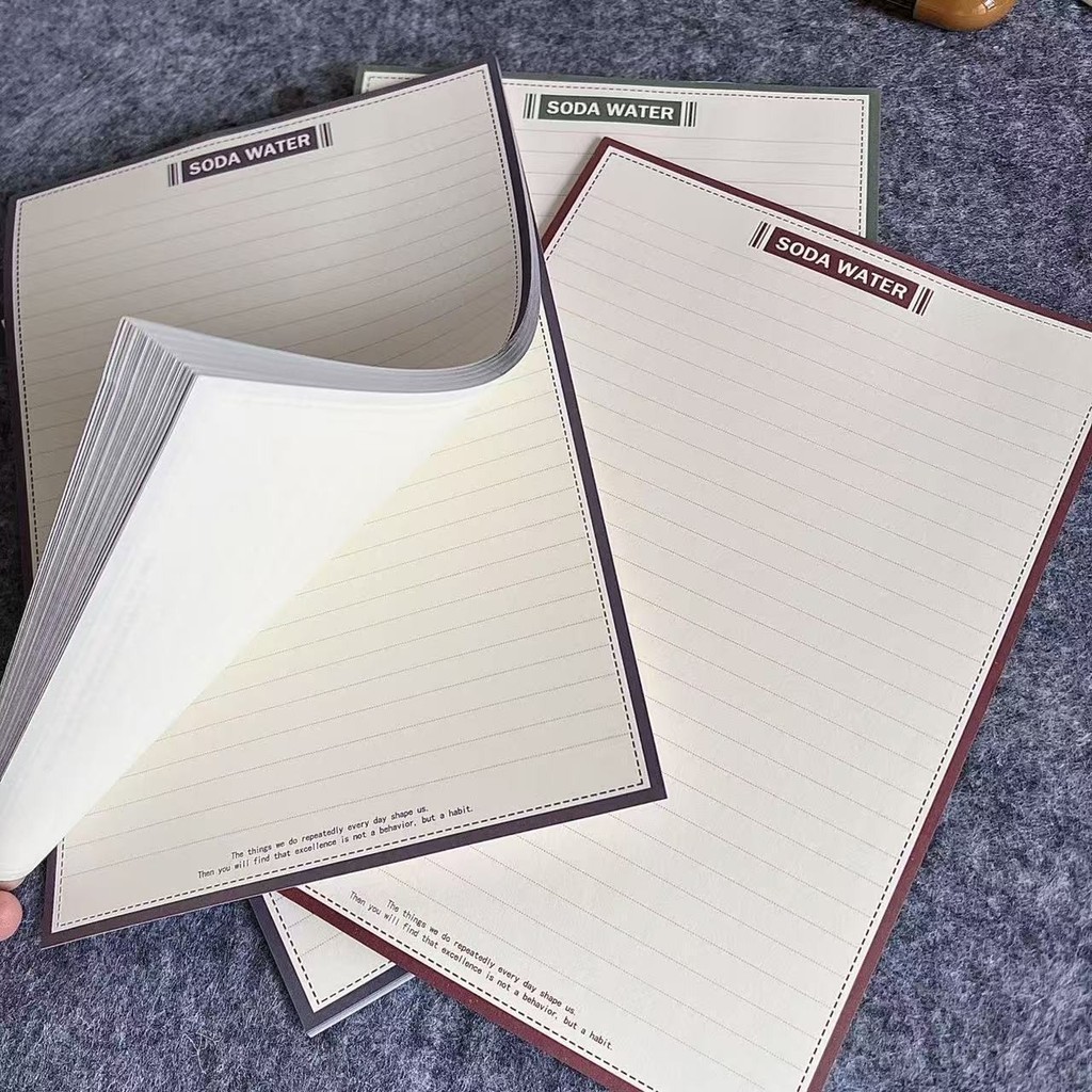 B5 Sách Đỏ Nhỏ Đơn Giản Mỹ Retro Giấy Sinh Viên B5 Notebook Học Cao Cấp Chuyên Dụng Làm Dày