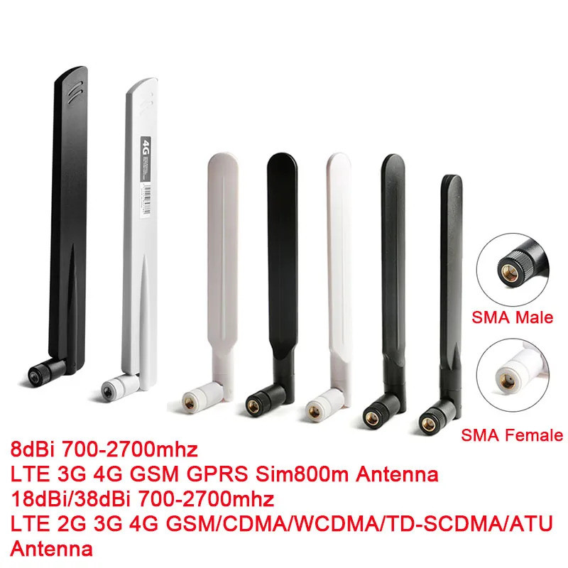 Hot 4G LTE 8dbi 18dbi 38DBI SMA Nam Kết Nối Ăng Ten Cho LTE / 2G / 3G / 4G / GSM / CDMA / WCDMA / TD