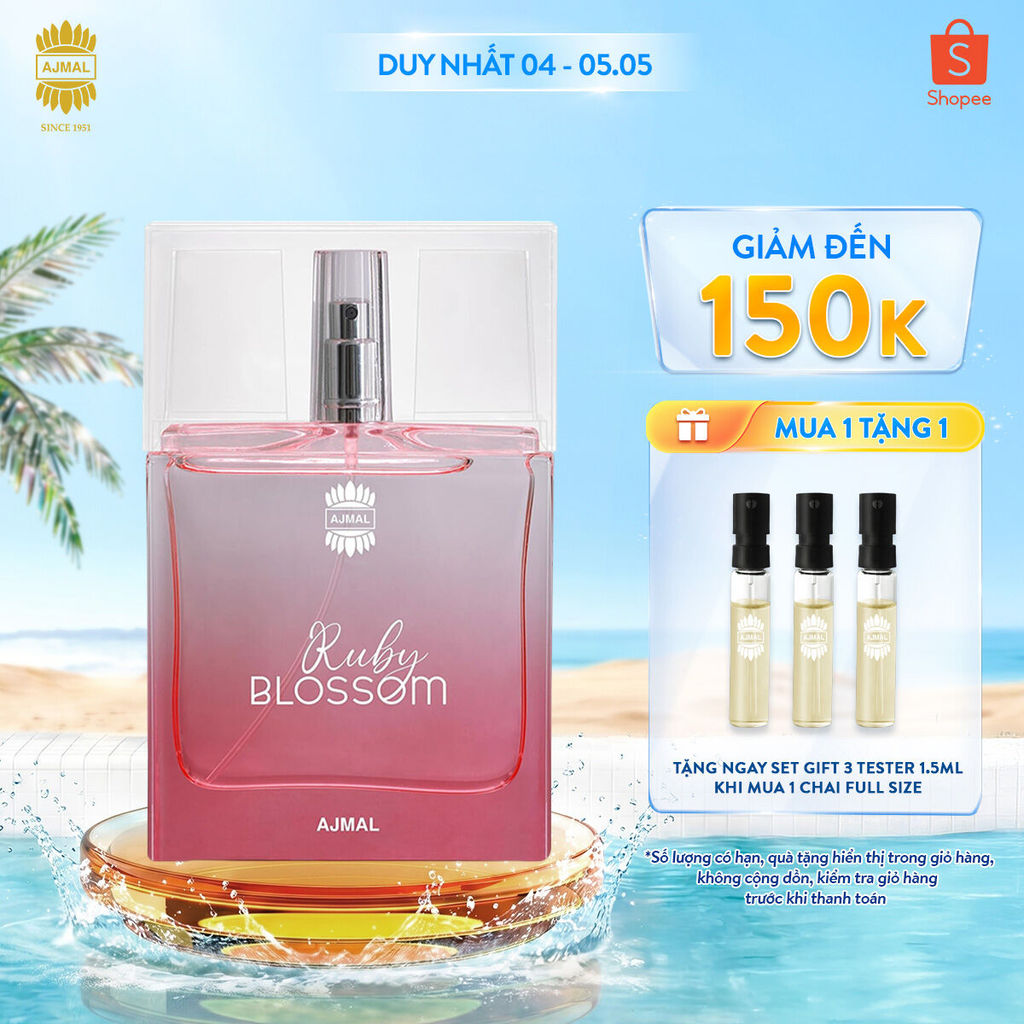 Nước hoa Dubai AJMAL Ruby Blossom Eau De Parfum | 50 ML