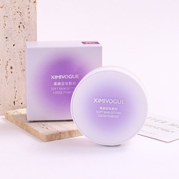Ximei Eslite Soft Skin Fixing Makeup Loose Powder 01 Ivory White 9g