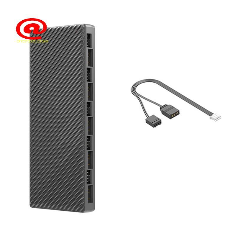ARGB / PWM Hub Dual 10 Cổng Mở Rộng Bộ Điều Khiển ARGB 2 Trong 1 Quạt HUB Adapter Cho Ốp Lưng Quạt A