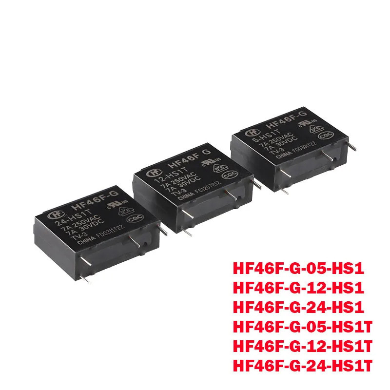 10 Cái / 5 Chiếc Rơ Le Mới HF46F-G-5-HS1 HF46F-G-12-HS1 HF46F-G-24-HS1 HF46F G 12 HS1 HF46F-G-12-HS1
