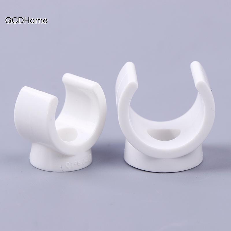 GCDHome 20 Chiếc 20 Mm PVC Kẹp Nước Kẹp Đầu Nối Phù Hợp Cho 0.5 / 0.79 Inch OD TV Khay Ống Móc Treo 