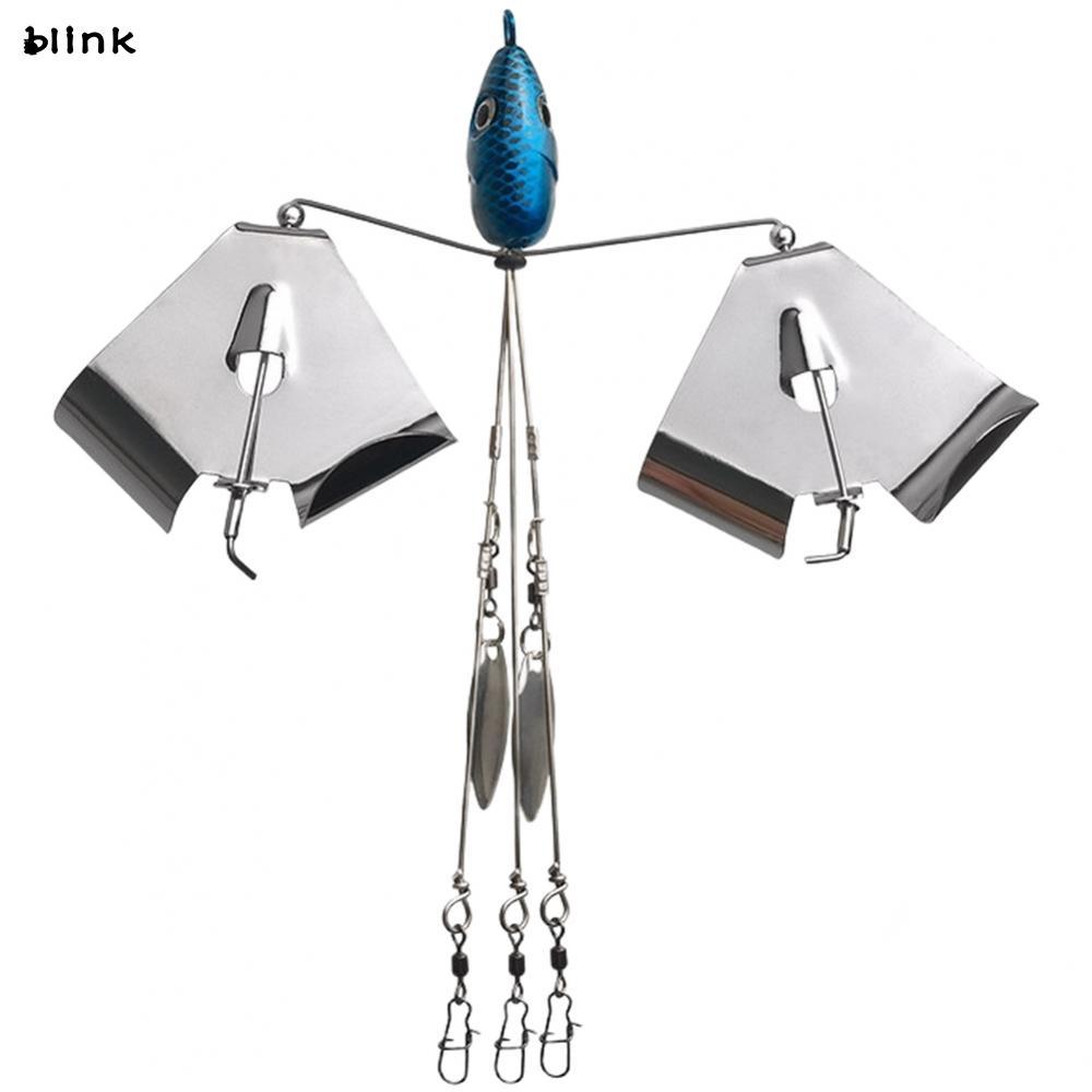 Spinner Mồi Câu Cá Alabama Giàn Khoan Có Cánh Quạt Xoay 360 Độ