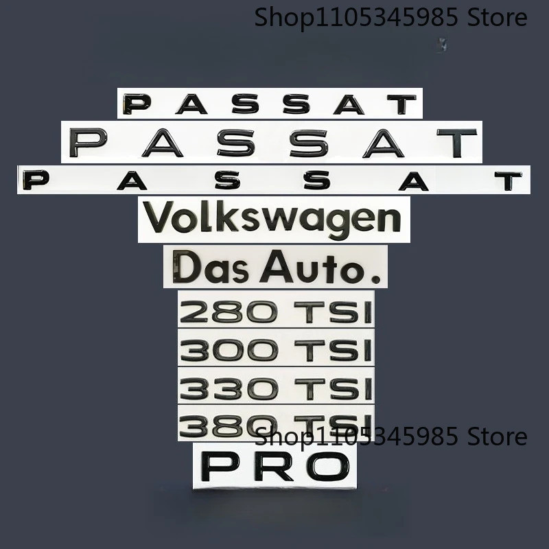 FENDER Nhãn dán bên xe Volkswagen Passat PRO R cho VW New Passat, biểu tượng phía sau 4motion 430 48