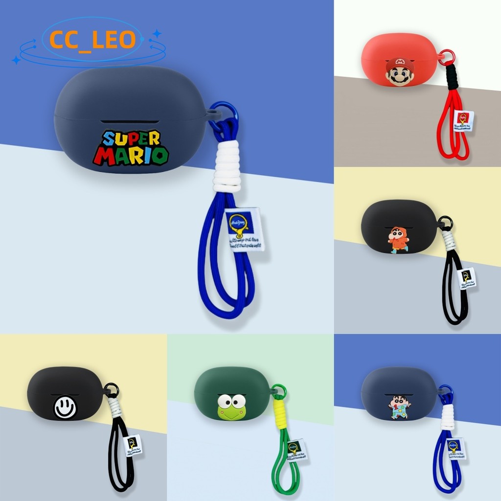 for EarFun Clip 2 Case Cute Frog Cartoon Silicone Soft Case Suitable for EarFun Clip 2 Shockproof Sh