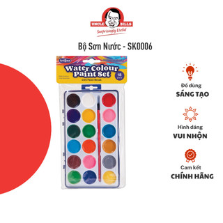 Bộ sơn nước kèm bút vẽ uncle bills sk0006