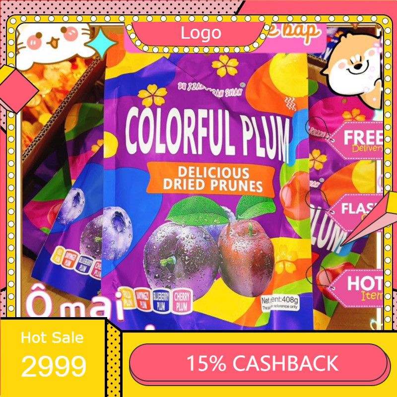 Ô Mai Mix Vị Nội Địa Trung, Ô Mai Colorful Plum Mix Vị TB, Ô Mai Xí Muội, Tiệm Ăn Vặt Bé Bắp Chua Sn