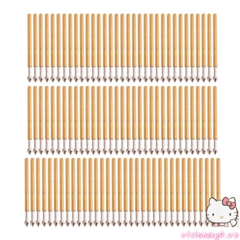 Vision 100-Piece Spring Test Probe Pogo Pin P75-E2 Dia 1 3mm Chiều dài 16 5mm Bền-