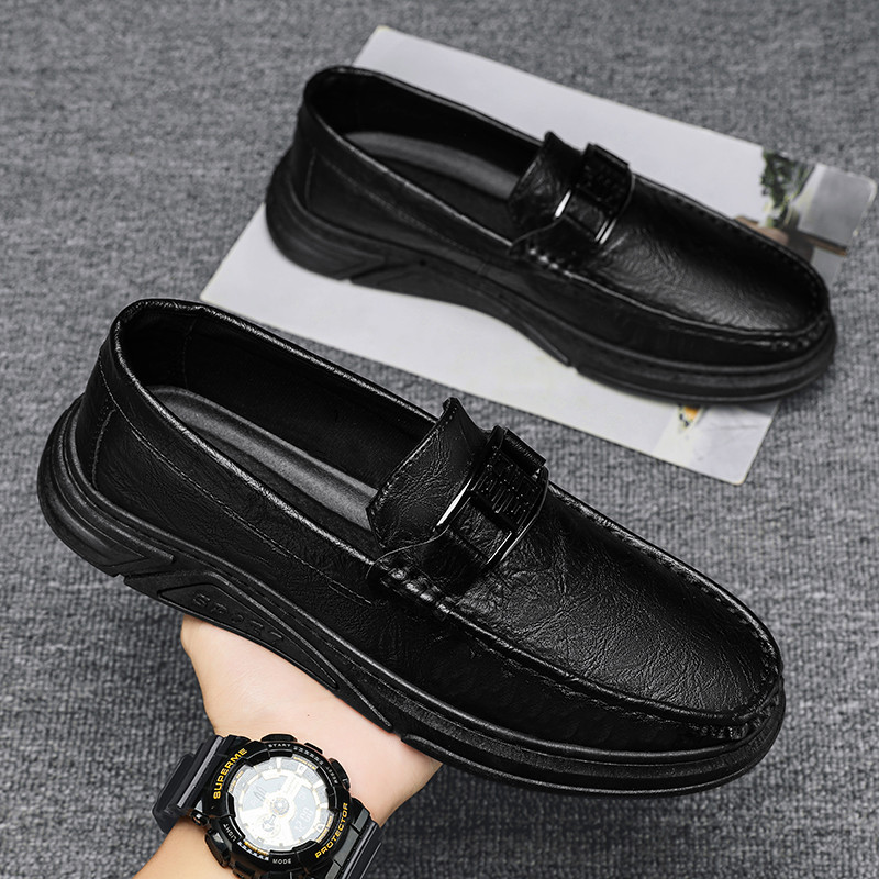 Giày Nam Thời Trang Loafer Nhẹ Đáy Cao Su Thoáng Khí Nam Loafer Nam Giày Lái Xe