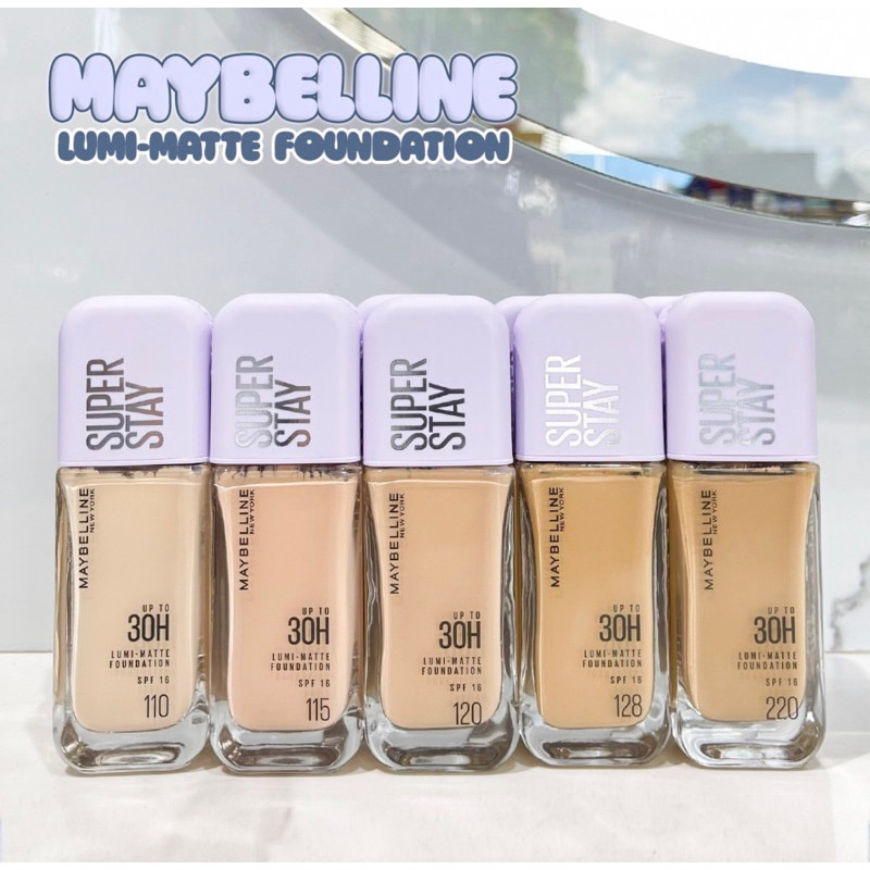 [có hỏa tốc] Kem Nền Maybelline Super Stay Lumi-Matte 30H Foundation SPF16 tạo lớp nền căng sáng, che phủ siêu nhẹ mặt