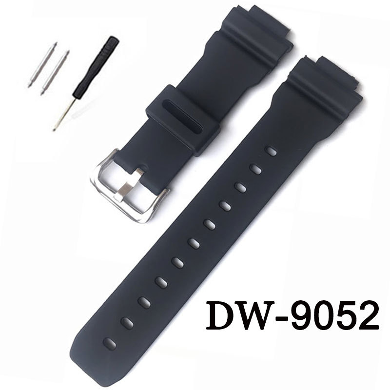 Dây đeo đồng hồ silicon cho Casio G-Shock DW-9052 DW-9051 DW-9050 DW-004C Dây đeo đồng hồ bằng nhựa 