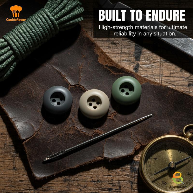 [Kitten-t] Nút BDU có răng cưa ẩn 34 Mil Spec 1095 Steel de Escape Discreet Tool cho Wilderness Surv