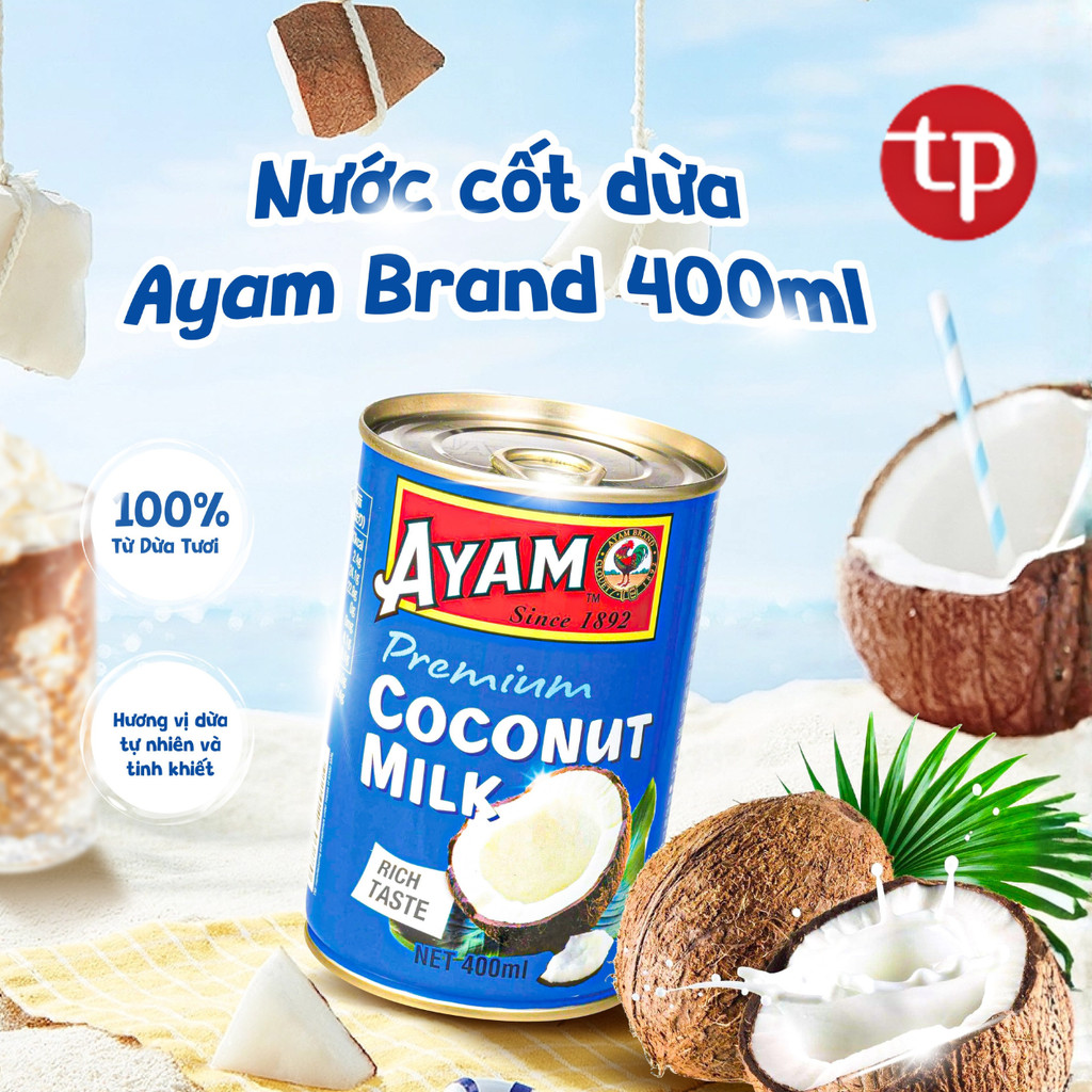 Nước Cốt Dừa Ayam Brand 400ml