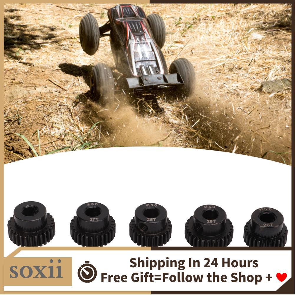 Soxii Bánh răng động cơ 48DP 5.0mm Chống gỉ 25T 26T 27T 28T 29T RC cho xe 110