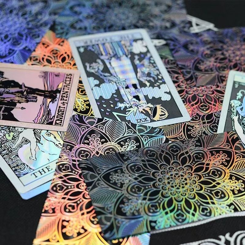Tarot Tarot Tarot Tarot Chính Hãng Người Mới 78 Tờ Thẻ PVC Chống Thấm Nước B