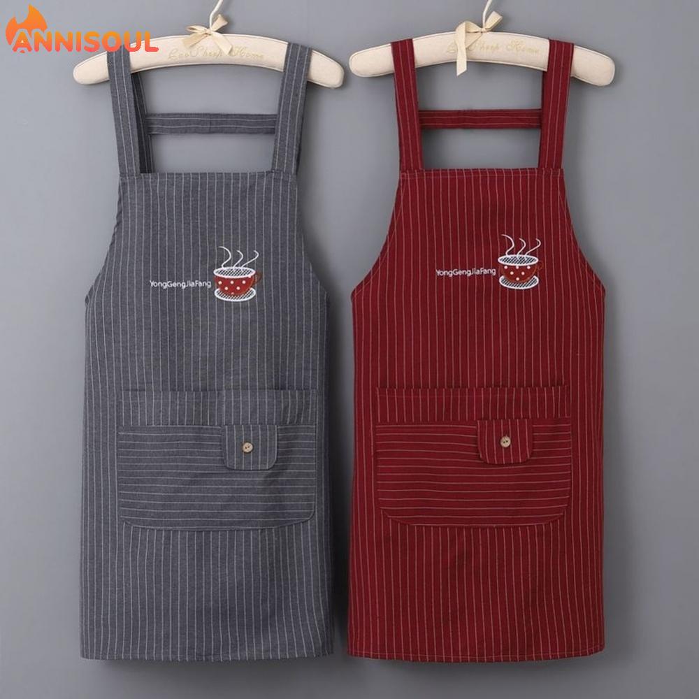 [NISO]Cotton Sleeveless Apron for For women Kitchen Cooking Stain Resistant Protection
