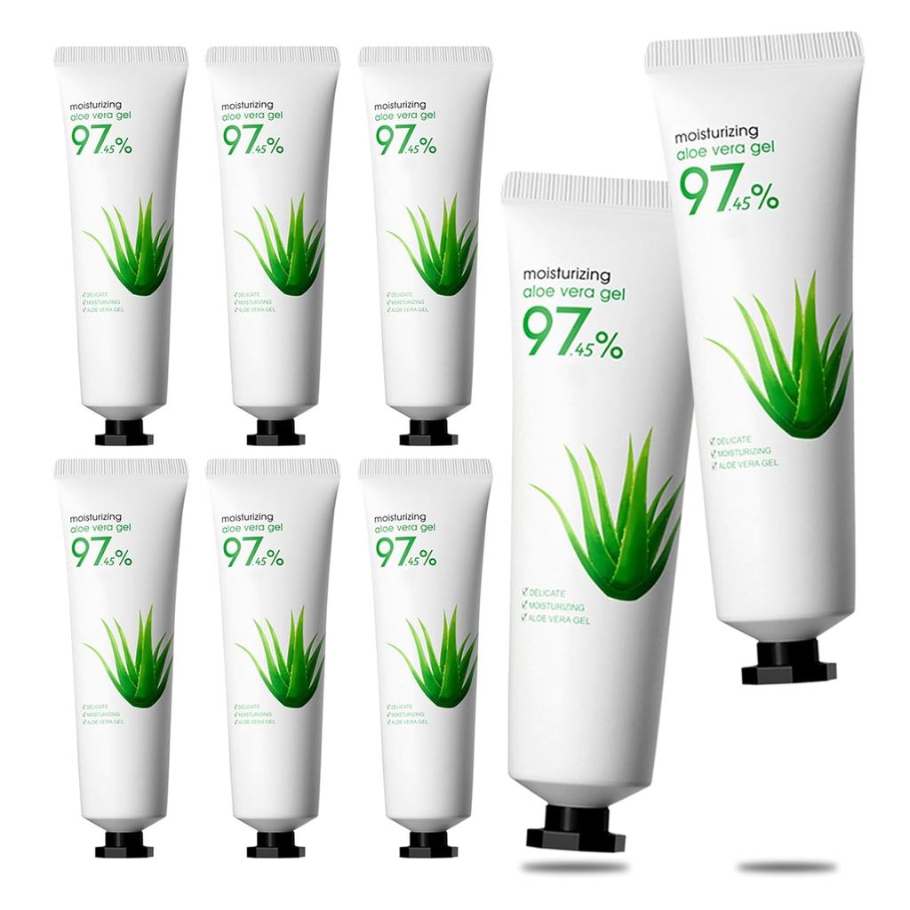 8 CÁI Gel lô hội tinh khiết - Gel lô hội dưỡng ẩm cho da mặt và da, không dính gel lô hội dưỡng ẩm M