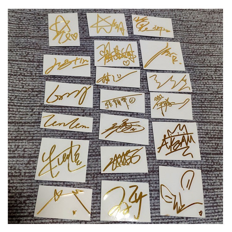 Cai Xukun Huang Minghao Fan Chengcheng Zhou Zhennan Times Youth League Sticker Nhãn dán Nhãn pha lê 