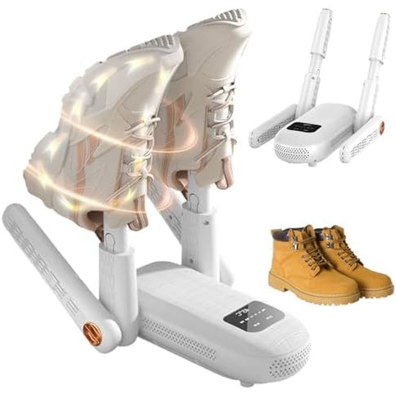 Electric Shoes Dryer with Intelligent Timer and Surround Wind for Work Boots, Hats, and Socks - Port