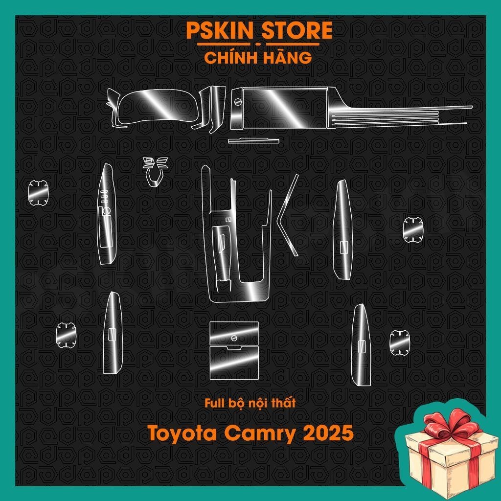 Toyota Camry 2025-2026 Dán film PPF dán full bộ bảo vệ nội thất - chống xước, che mờ vết xước hiệu P