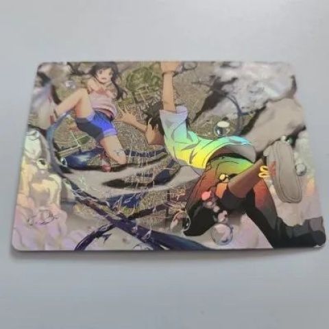 Thời tiết Son Card Yangcai Flash Card Makoto Shinkai Anime Kết cấu Cassette đơn