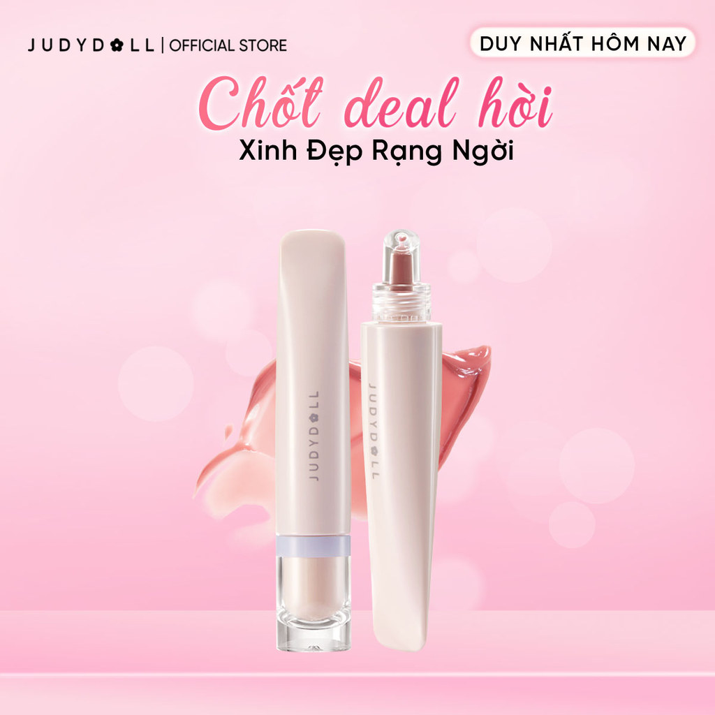 JUDYDOLL Son bóng Sweety Lip Jelly Dưỡng ẩm Mờ vân môi 10ml
