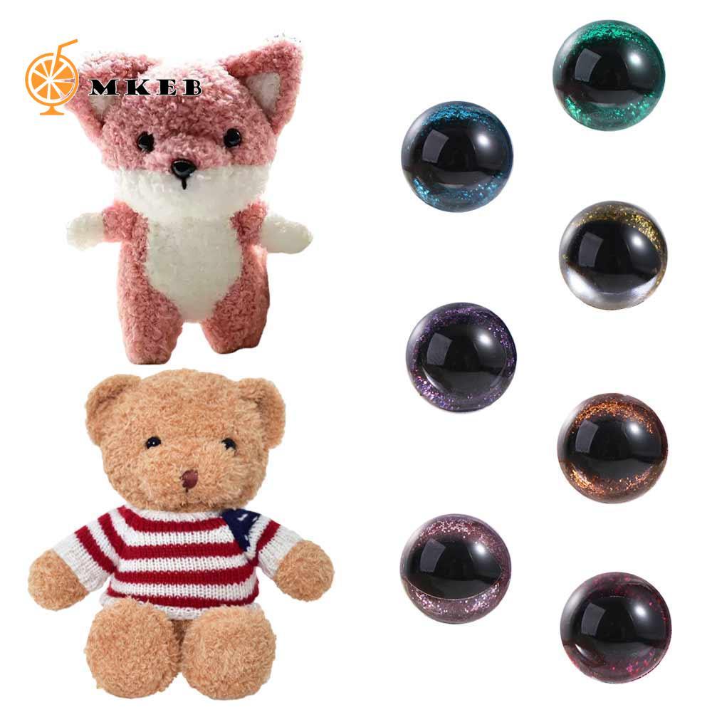 MKEB Mắt An Toàn Cho Amigurumi, Mắt Thú Nhồi Bông Mắt Mèo Mắt An Toàn Cho Móc, Phụ Kiện Đồ Chơi Búp 
