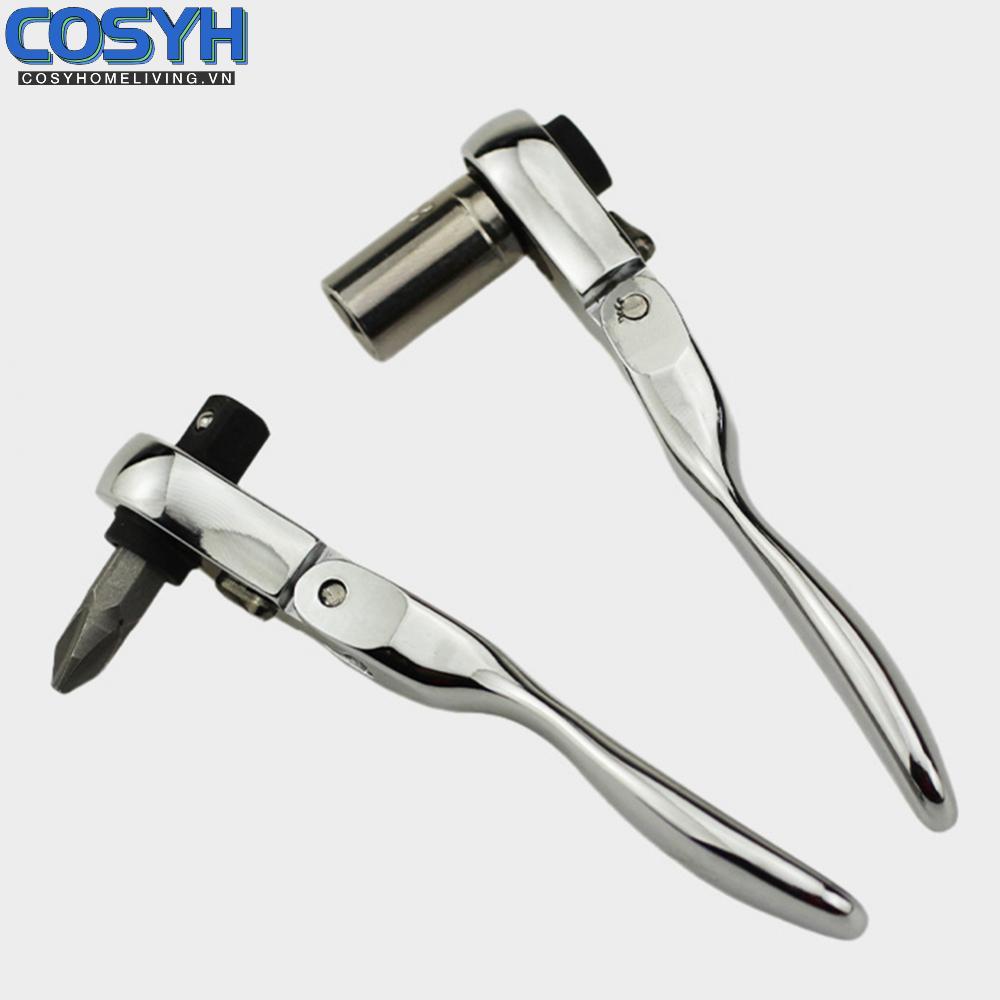 <cosyh>Mini Ratchet Wrench Lightweight Portable Tool Tight Space Access 72 Teeth Tool