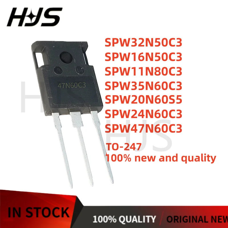 10 Cái MỚI SPW47N60C3 47N60 47N60C3 35N60C3 SPW32N50C3 SPW24N60C3 24N60C3 SPW35N60C3 SPW20N60S5 SPW1