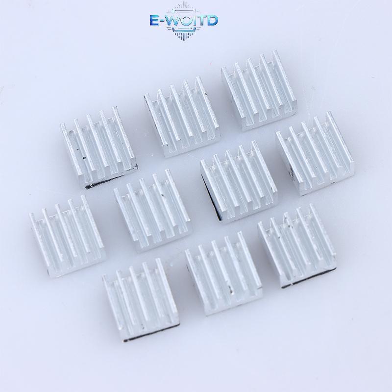 E-WOITD 10 Chiếc A4988 Trình Điều Khiển Bước Tản Nhiệt Nhôm Tản Nhiệt Làm Mát Tản Nhiệt 3D Bộ Phận M