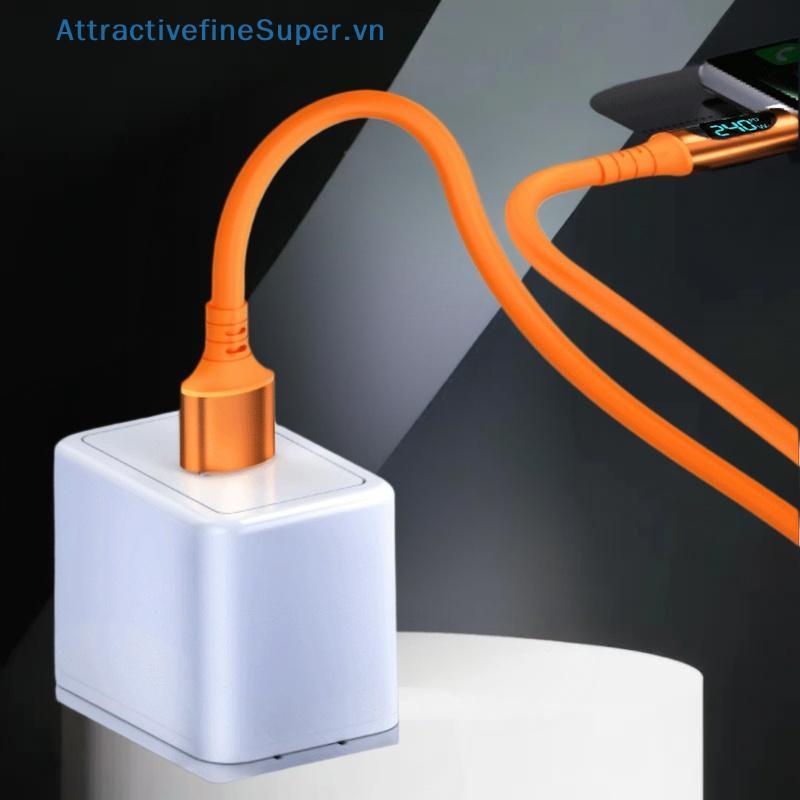 Cáp sạc nhanh ASVN 240W USB Type C sang Type C Màn hình LED 6A cho HUAWEI HOT
