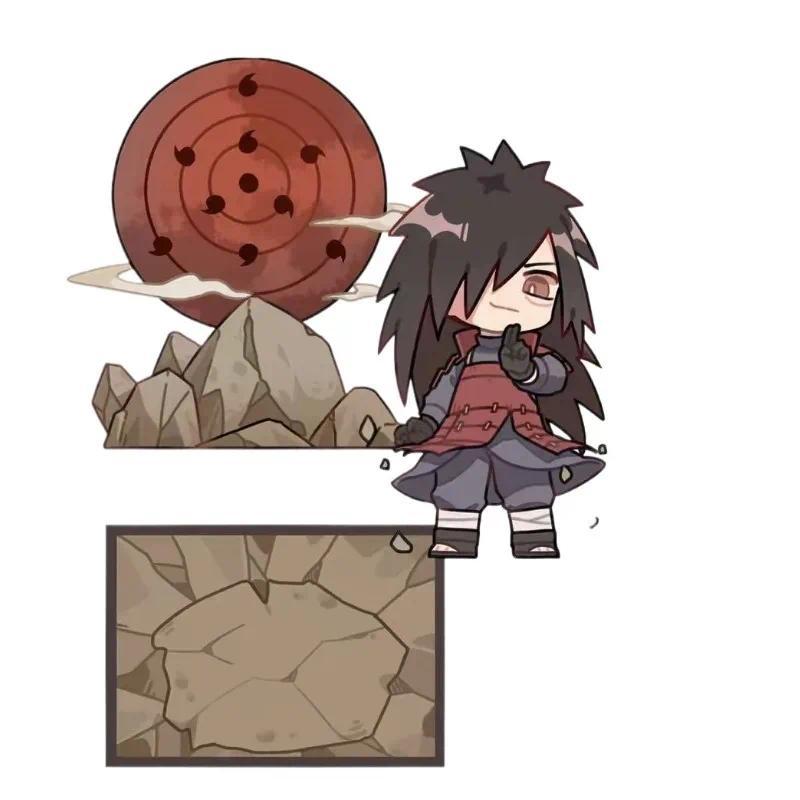 The Naruto Uchiha Figure Acrylic Stand Mini Itachi Doll Sasuke Cute Desk Ornaments