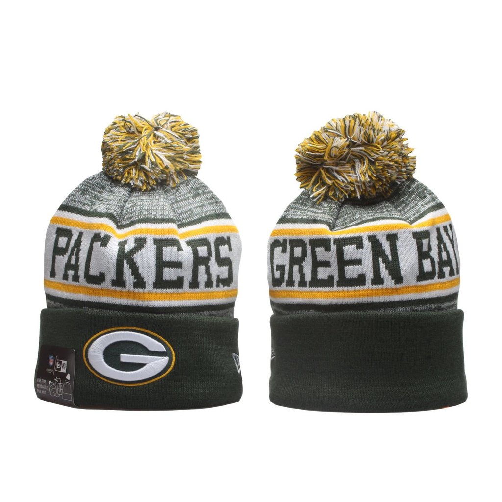2023 Green Bay Packers Beanie Packers Mũ Len Nam Nữ Thu Đông Mũ Ấm Áp Lông Cừu Lót Mũ Dệt Kim Phong 