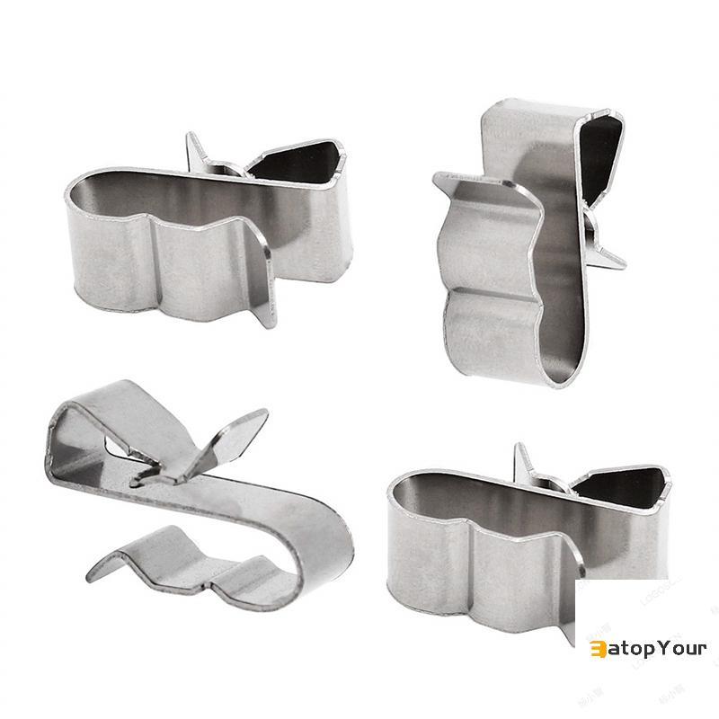 EatopYour 10 Chiếc Bảng Điều Khiển Năng Lượng Mặt Trời Dây Kẹp Cho 2x6mm Thép Không Gỉ Cáp Trailer Q