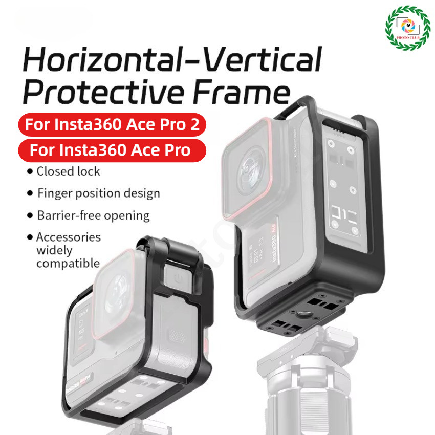 Khung lồng thỏ bằng nhựa aMagicsn cho Insta360 Ace Pro 2 / Ace Pro Khung viền mở rộng ngang & dọc Ph