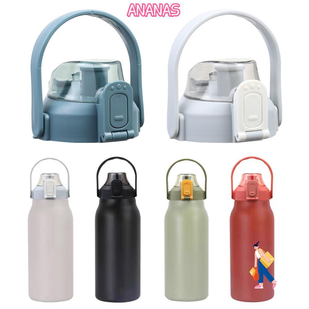 ANANAS 1 Cái Nắp Cốc, Phụ Kiện Chai Nắp Chai Therms, Chính Hãng Có Tay Cầm Chống Rò Rỉ Nắp Cốc Đa Nă