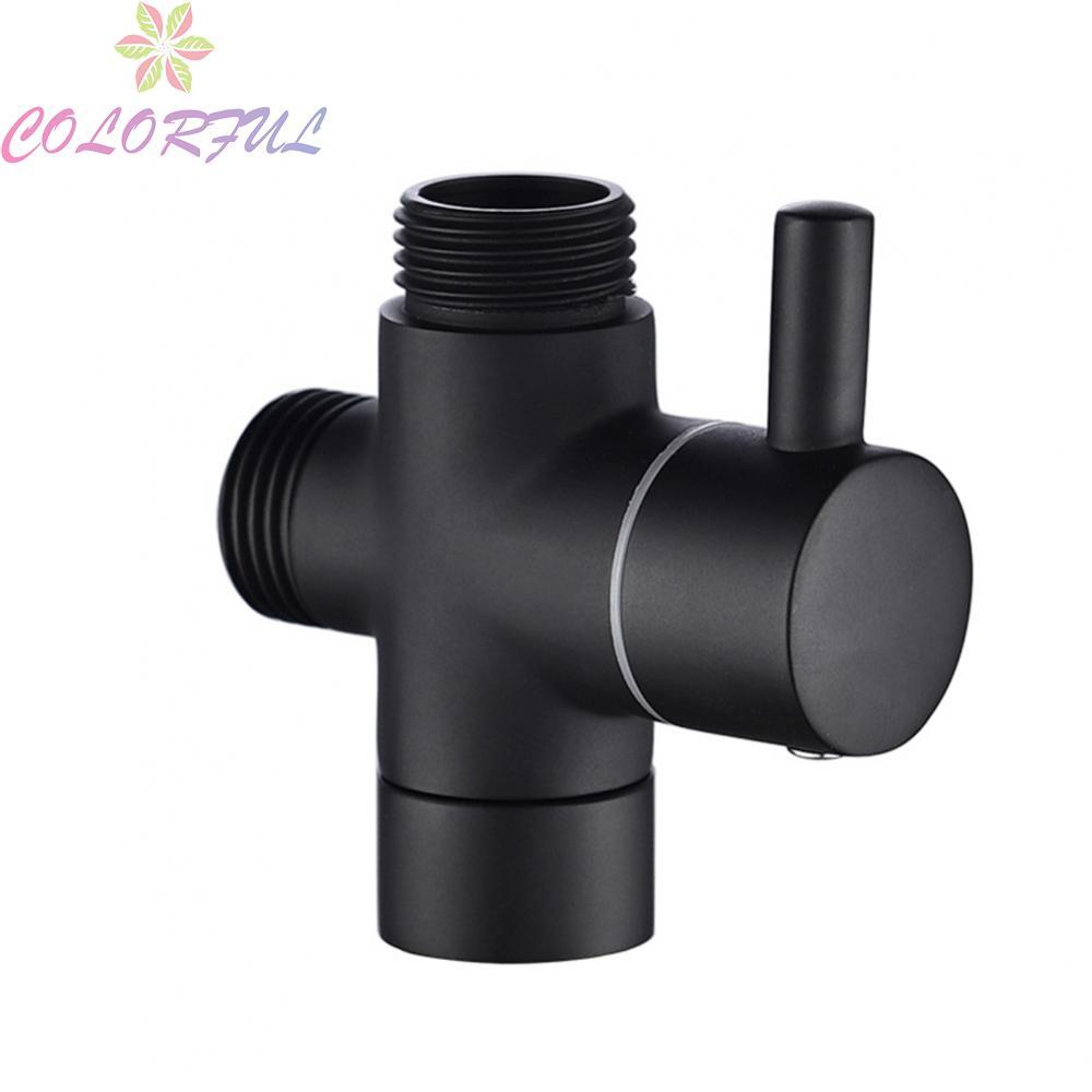 3 Way Brass Diverter Valve Switch Water Flow 1/2in Connector Converter