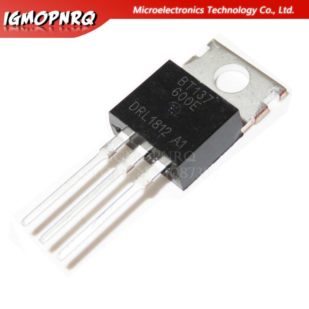 10 chiếc BT137-600E BT137 BT137-600 600V Triacs RAIL TRIAC TO-220 mới nguyên bản