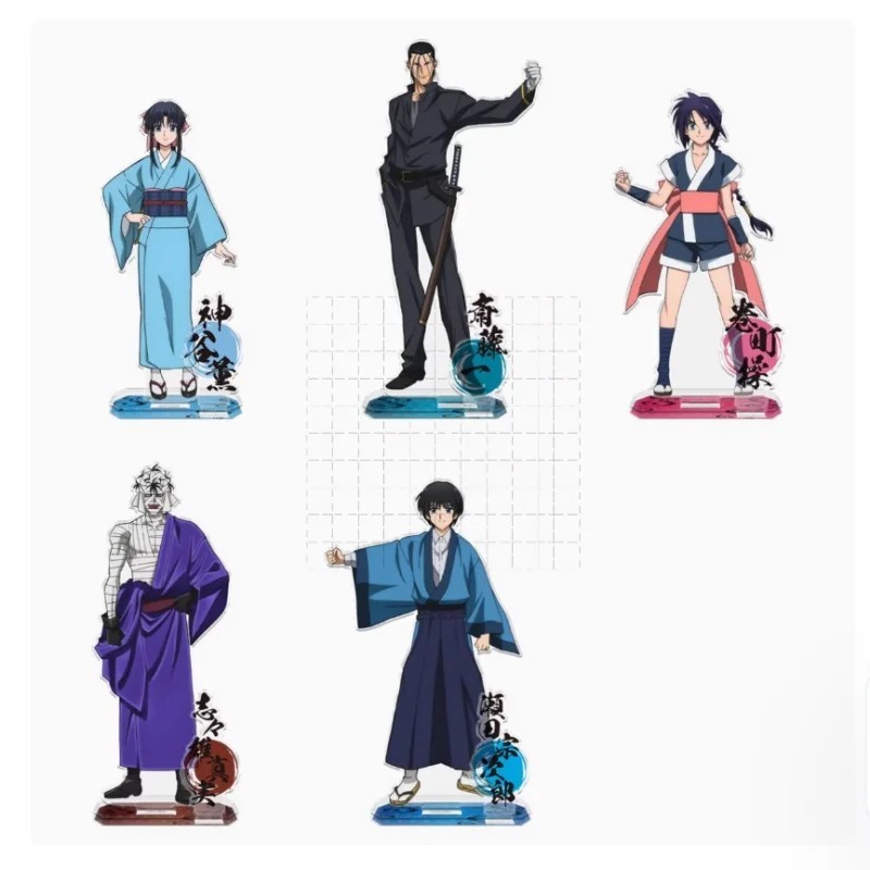 Standee Anime Rurouni Kenshin Lãng Khách Kenshin Mô Hình Mica Trang Trí Bàn Học 15cm Himura Kenshin 