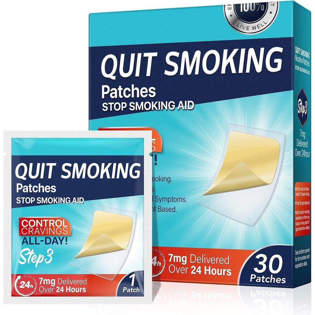 Miếng dán nicotine AI Quit 7mg, hỗ trợ cai nghiện hiệu quả.