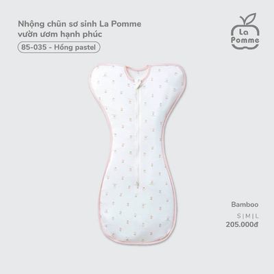 Nhộng chũn sơ sinh La Pomme vườn ươm hạnh phúc - Sợi Bamboo mềm mát – Bé trai/gái - S, M, L