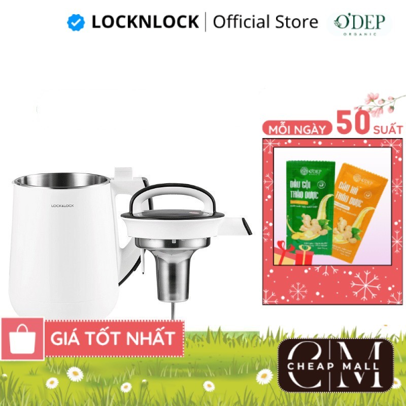 Máy làm sữa đậu nành LocknLock Chính hãng 1.3L, công nghệ gia nhiệt, chống tràn tốt, dễ sử dụng EJS2