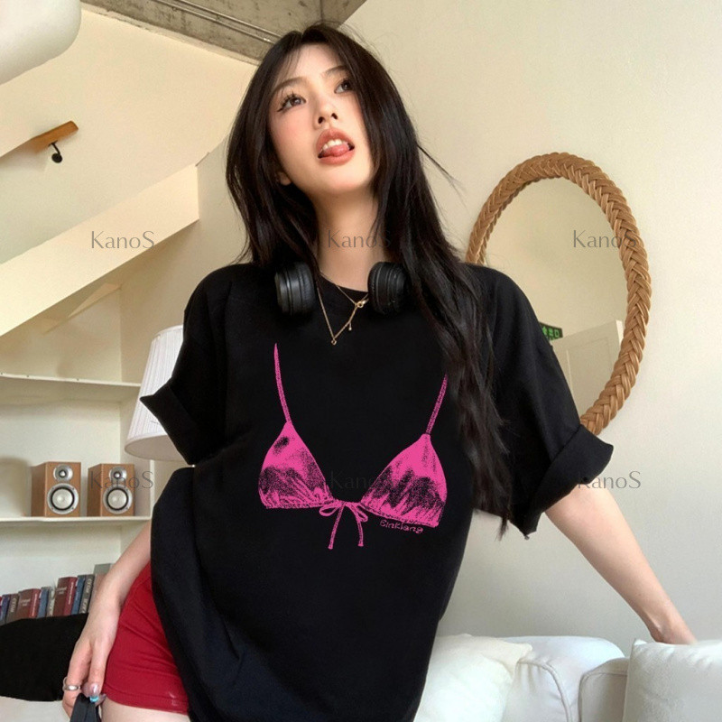 Kanos_shop | áo thun tay ngắn, Hàn quốc dễ thương pattern  print 100% cotton áo sơ mi tay ngắn