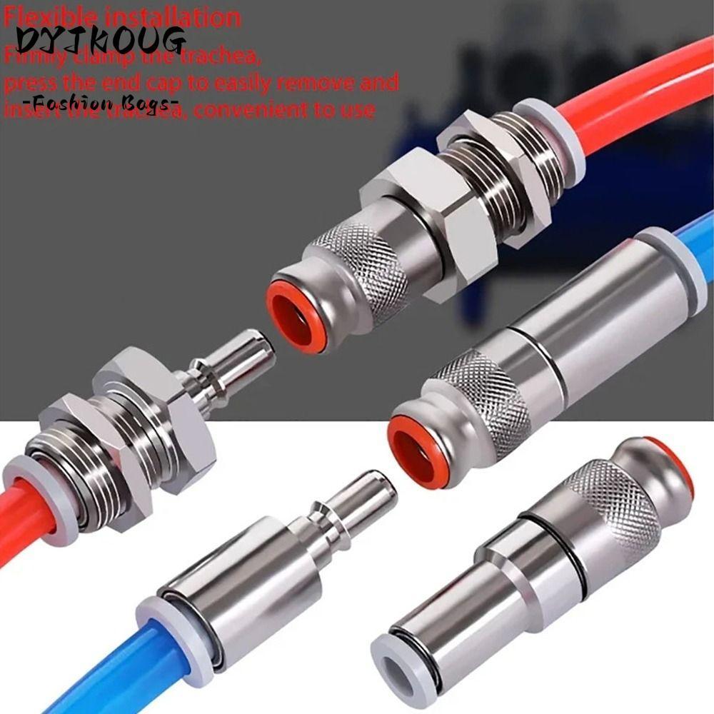 DOJKOUG 1 Cái Khớp Nối Nhanh, Khí Nén KK2P / KK2S-04H-06H-04E-06E-06E Đầu Nối Nhanh Khích, Ống PU Mộ