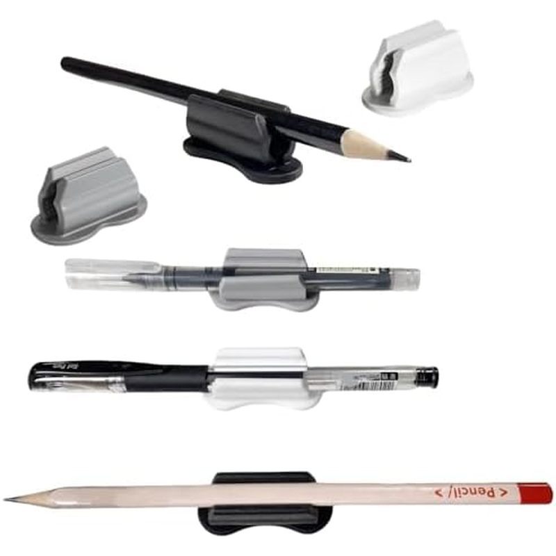 10Pcs Adhesive Pen Holder Clip Pen Holder Silicone,Pen Holder for Desk,Marker Holder,Single Pen Hold