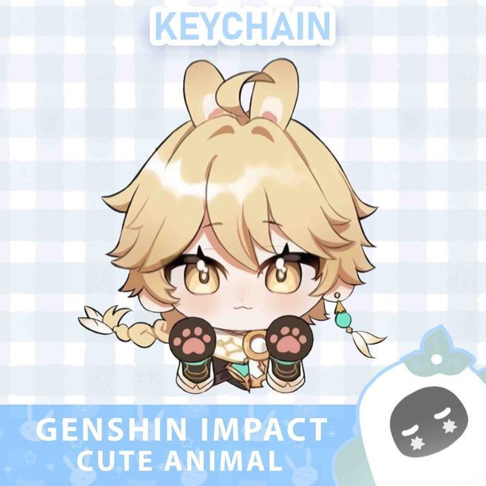 Ganci / Gantungan Kunci Akrilik ANIME GENSHIN IMPACT CUTE ANIMAL - AETHER