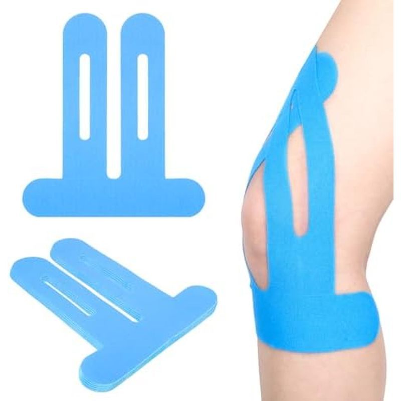 10Pcs Kinesiology Tape for Knees, Kinesiology Tape Precut,Original Cotton Elastic Athletic Strips Kn