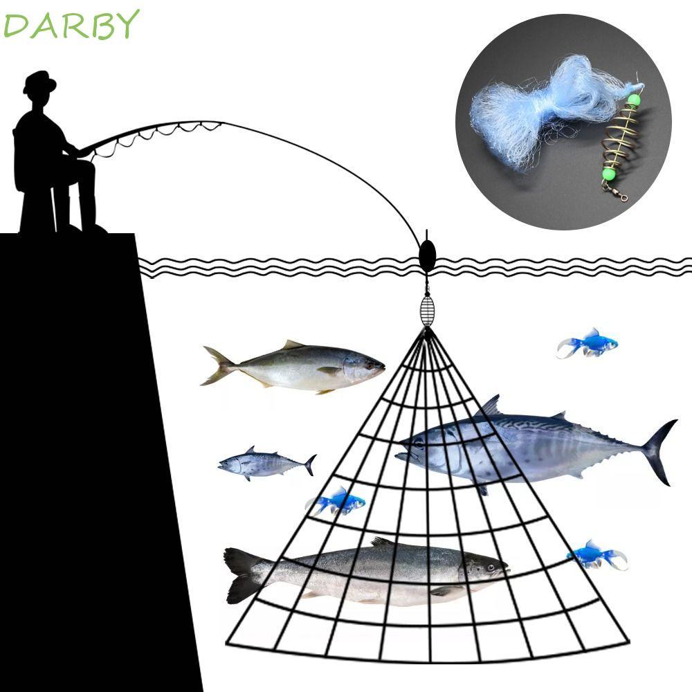 DARBY Lưới Câu Cá Bẫy Thiết Bị Câu Cá Cua Thiết Bị Câu Cá Tôm Hùm Bẫy Mồi Bẫy Cua Web Tôm Lưới Đúc L